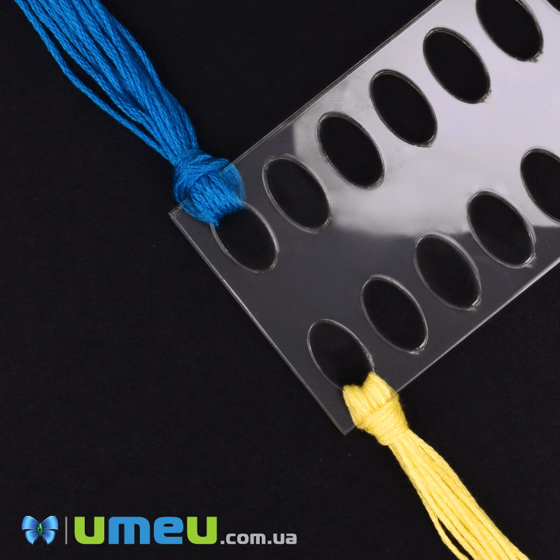Органайзер пластиковый для хранения мулине на 24 отверстия, 13,5х4,5 cм (INS-050844)