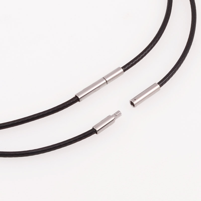 Основа для кольє 2 мм, 41 см, Замок нерж. сталь, Коричнева (OSN-055553)