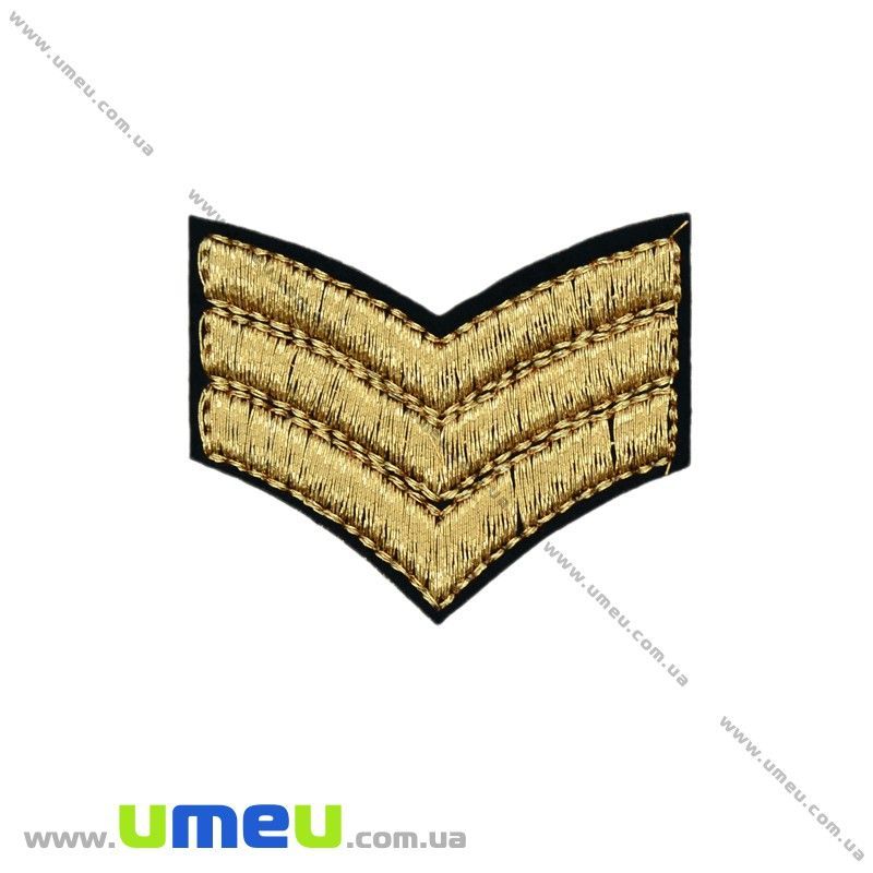 Термоаплікація Золотиста, 4,5х3 см (APL-021002)