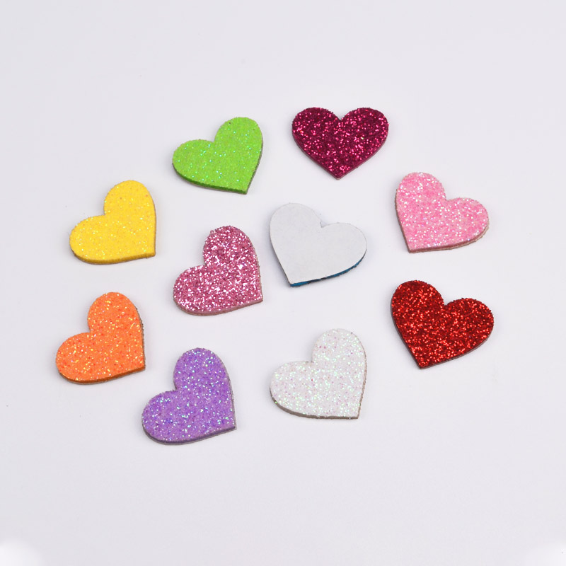 Декоративное изделие из фоамирана Сердечко, 2х2 см, Микс (FOM-051590)