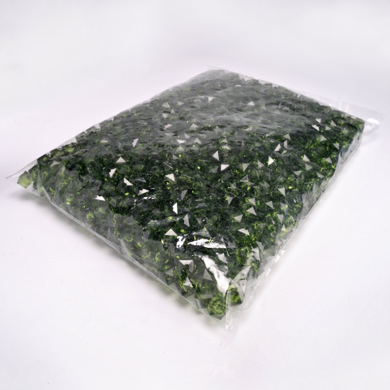 Намистини для сумок, Акрилові, Куб гранований, 10х9 мм, Оливкові (BUS-054577)