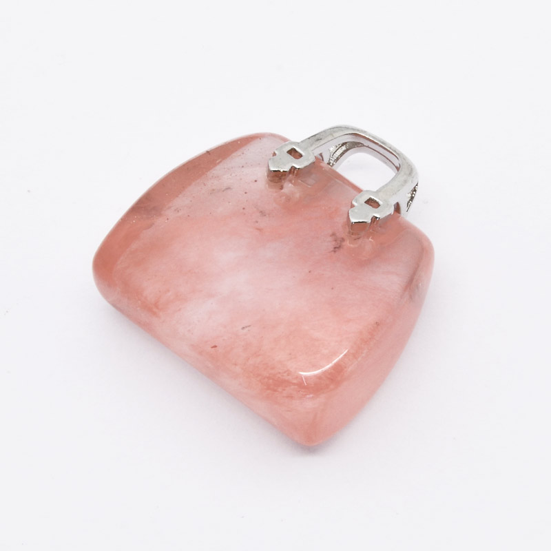 Підвіска Сумочка, Імітація натурального каменю, 26,5х25х11 мм (POD-054436)