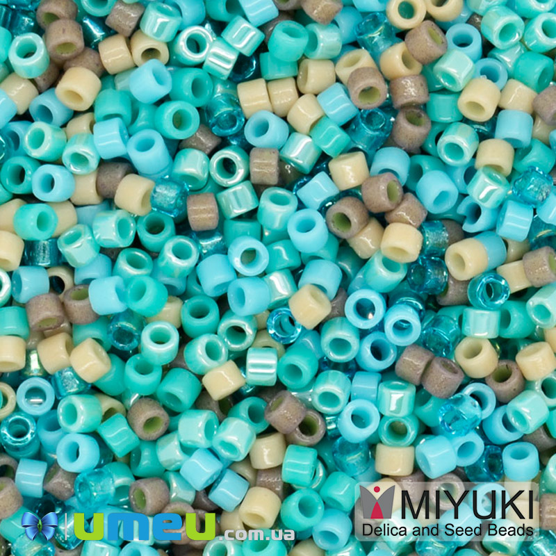 Бісер японський Miyuki Delica 11/0 DBmix26, Різнокольоровий (BIS-045223)