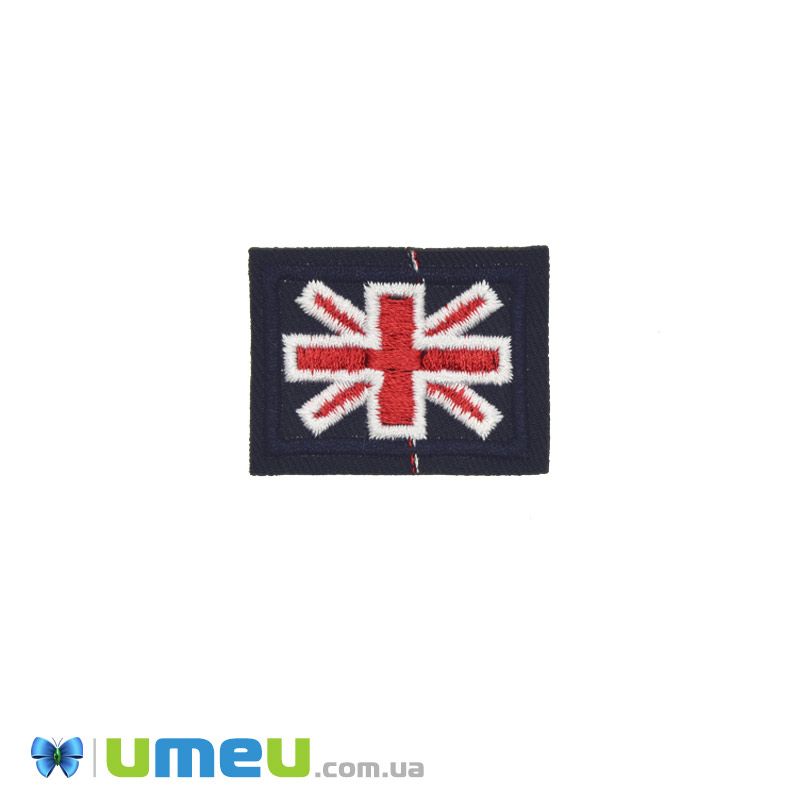 Термоаплікація Прапор, 4х3 см, Синя темна (APL-047687)