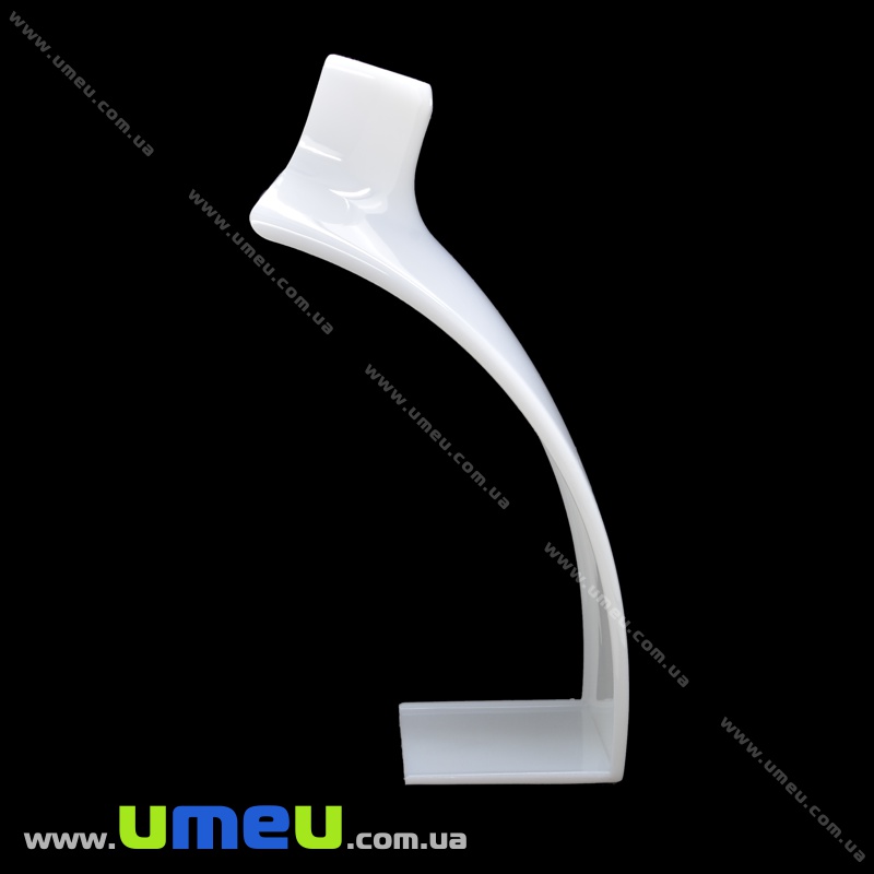 Підставка під кольє акрилова Бюст, 20х14 см, Біла (UPK-034721)