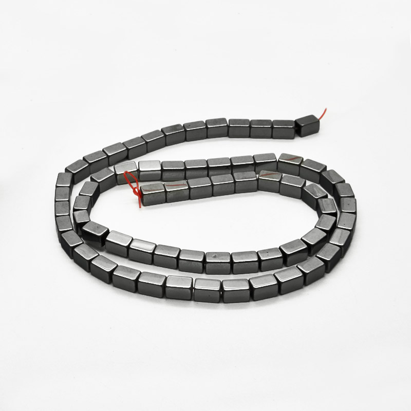 Намистини Гематит, Нат. кам., Прямокутник, 4х6 мм (BUS-054018)