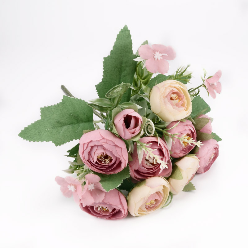 Букет півонії, 30 см, Персиково-рожевий (DIF-055187)