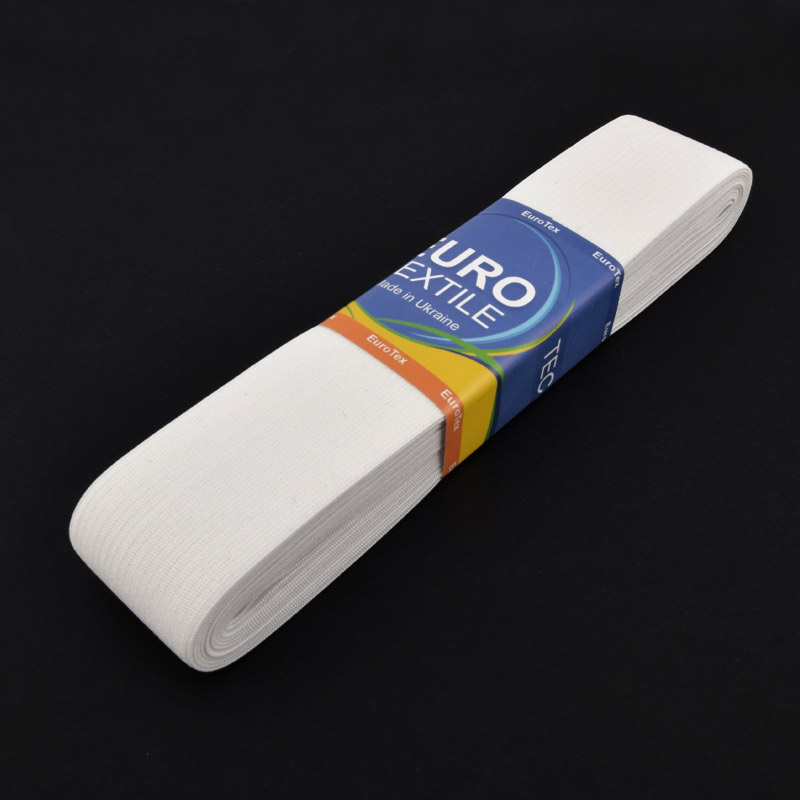 Гумка плоска 40 мм, Біла (LEN-056868)