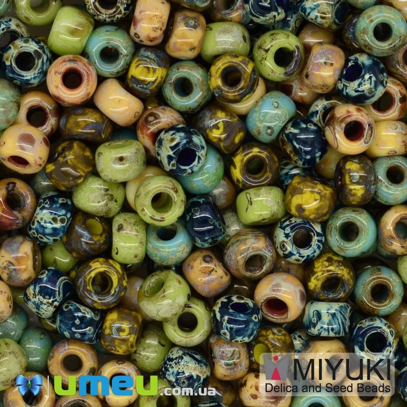 Бісер японський Miyuki круглий RR 6/0 №mix85, Різнокольоровий (BIS-046006)