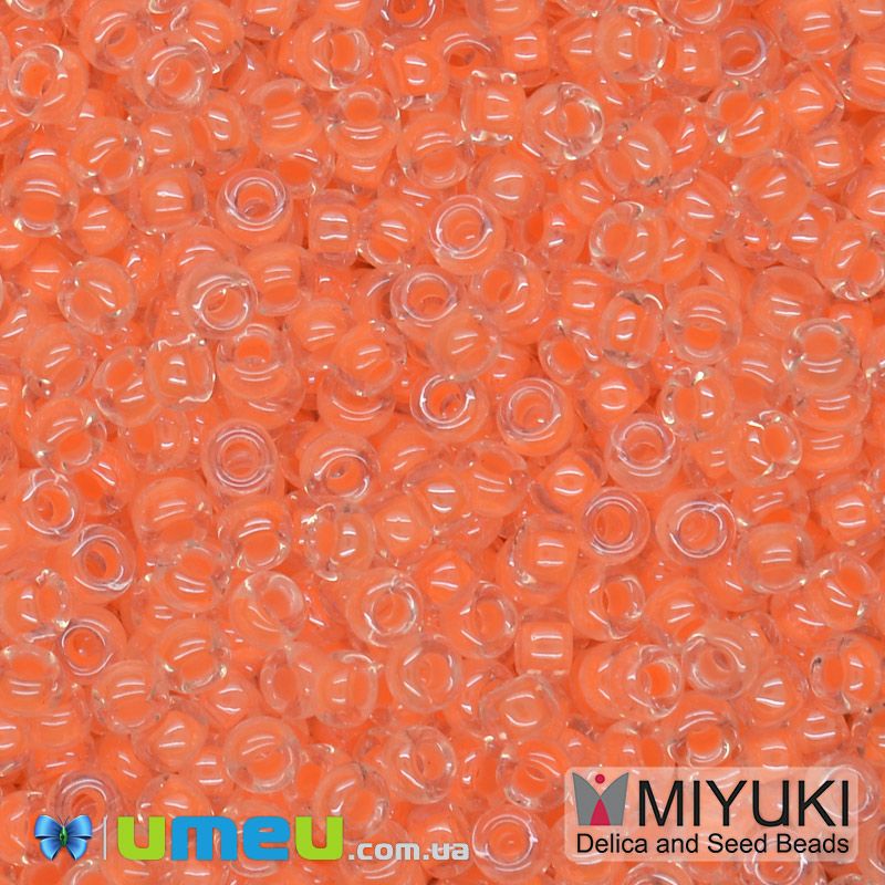 Бісер японський Miyuki круглий RR 11/0 №4298, Кораловий неоновий (BIS-045715)