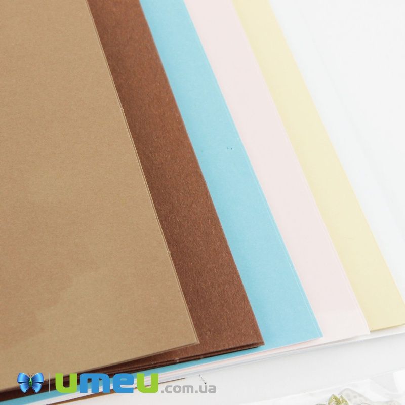 Набір скрапбукінгу для виготовлення 6-ти міні-листівок з конвертами (DIF-032801)