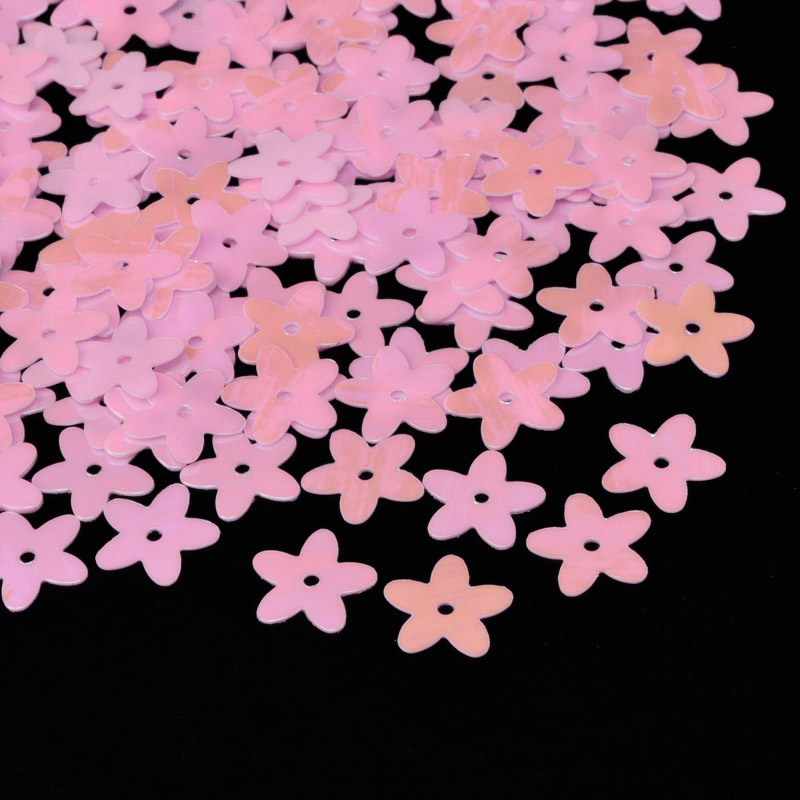Паєтки Китай Квіти, 10 мм, Рожеві АВ (PAI-052669)