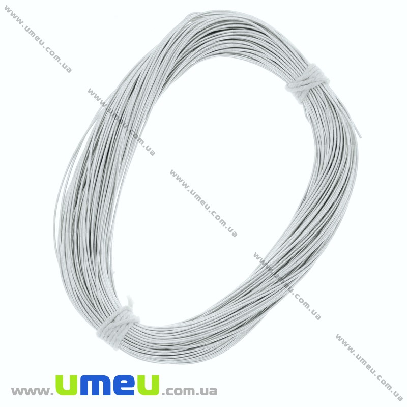 Канитель жесткая 1 мм, Серебристая (KNT-048577)