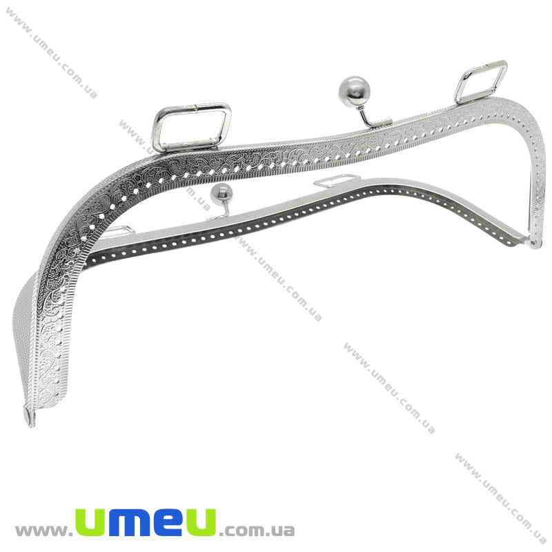 Фермуар металевий, Темне срібло, 27х11 см (BAG-004125)