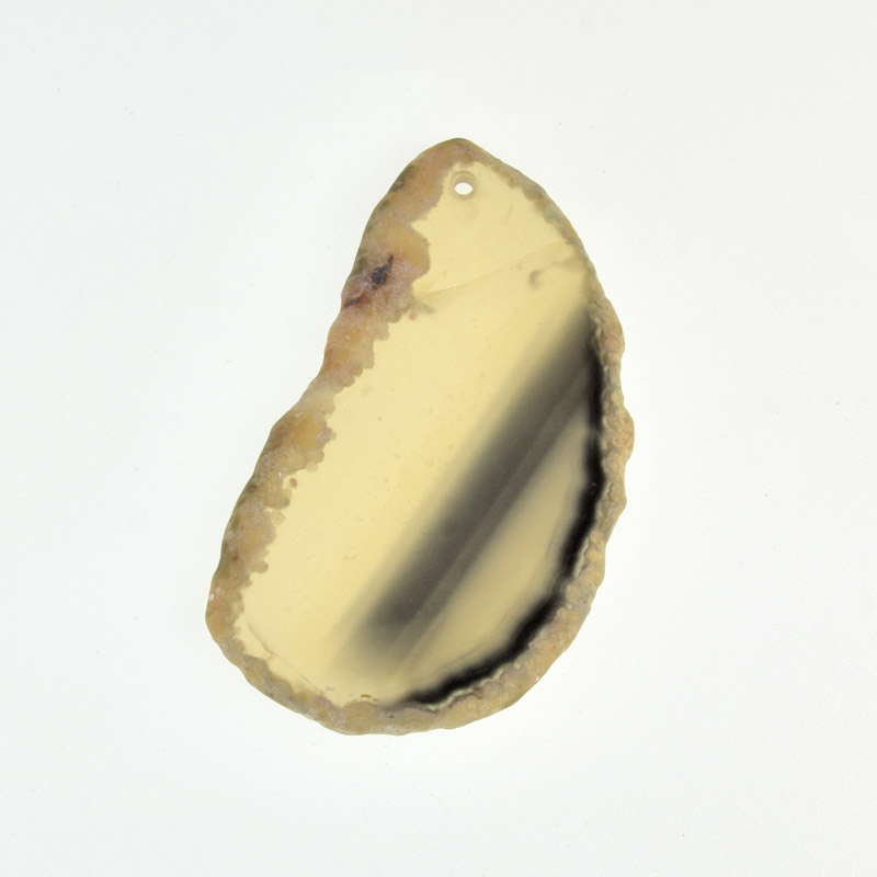 Зріз Агата, Коричневий, 65х38 мм (POD-032465)