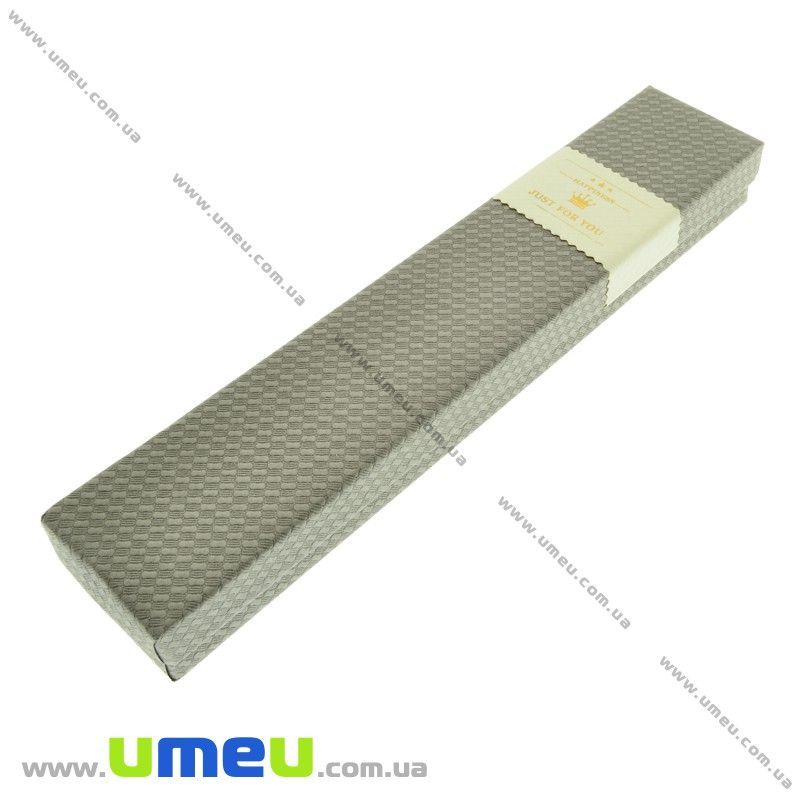 Подарункова коробочка Прямокутна, 21х4х2,5 см, Сіра (UPK-023196)