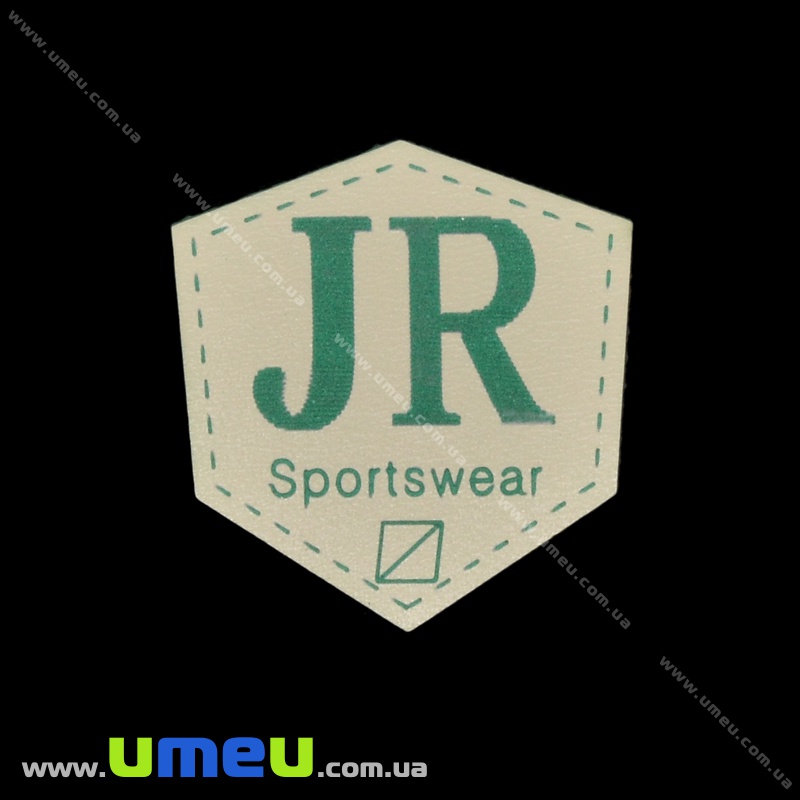 Аплікація пришивна кожзам, 3,5х3,5 см, Бежева (APL-035204)