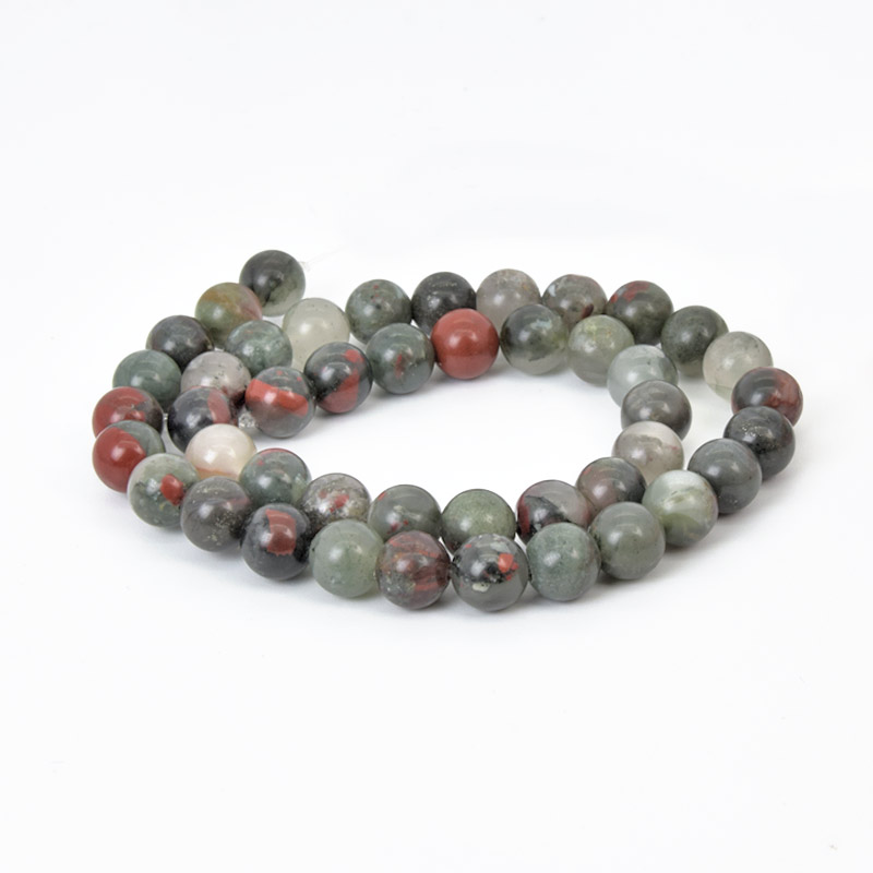 Намистини Геліотроп, Натур. камінь, 8,5 мм, Круглі (BUS-058063)