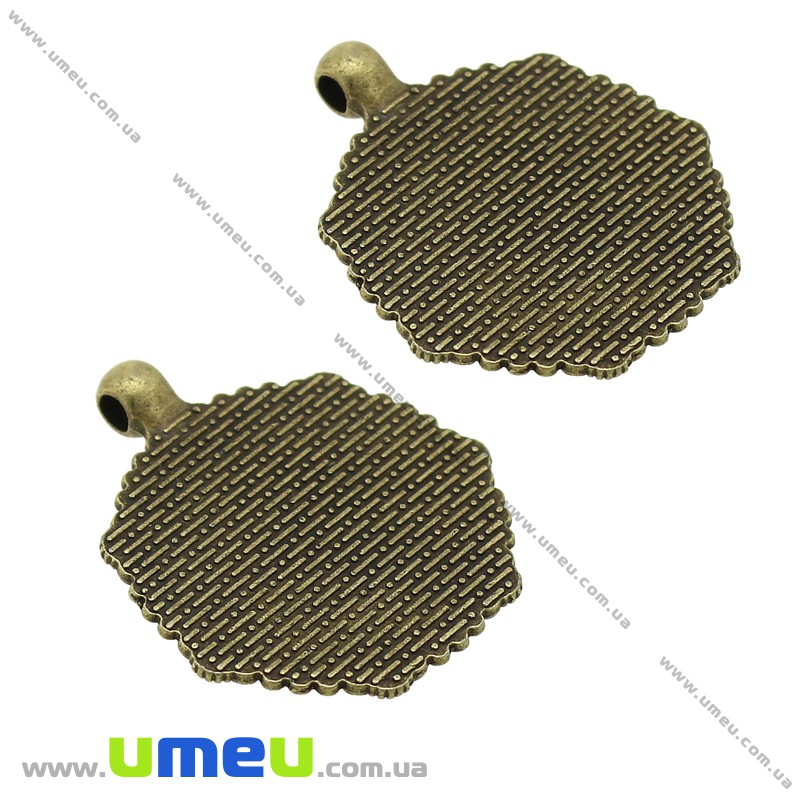 Основа кругла, 38х32 мм, 25 мм, Антична бронза (OSN-028249)