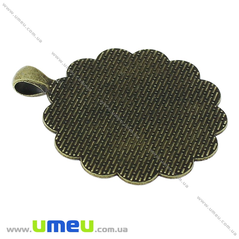 Основа кругла, 52х43 мм, 30 мм, Антична бронза (OSN-028228)