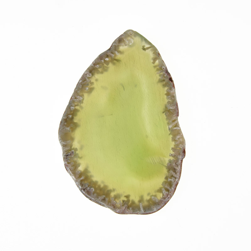 Зріз Агату, Зелений, 69х44 мм (POD-009288)