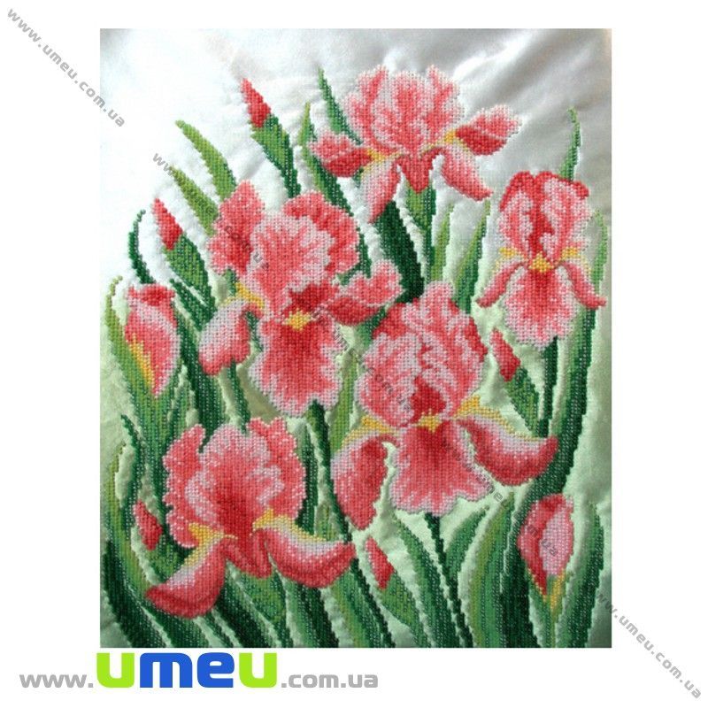 Схема для виш. бісером VDV, Рожеві іриси Т-377, 36х29 см (SXM-029253)