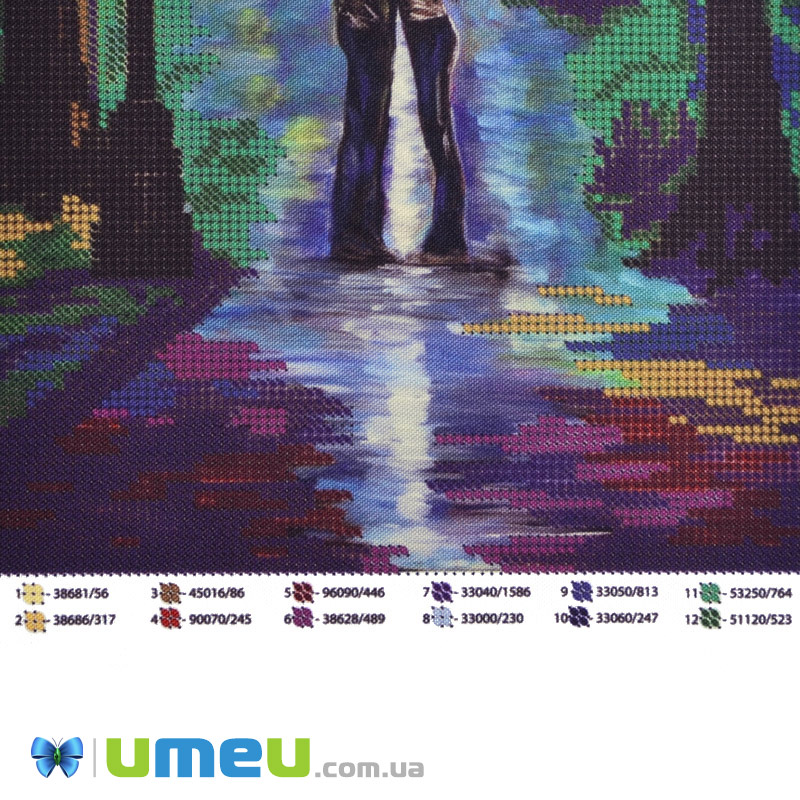 Схема для выш. бисером Юма, Влюбленные в парке, 25х19 см (UPK-048368)