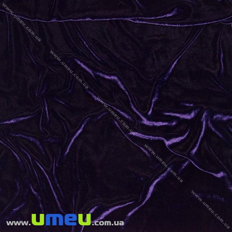 Оксамит італійський шовковий, Ширина 20 см, Фіолетовий (TKN-036622)
