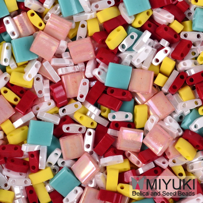 Бісер японський Miyuki TILA №mix13, Різнокольоровий (BIS-051198)