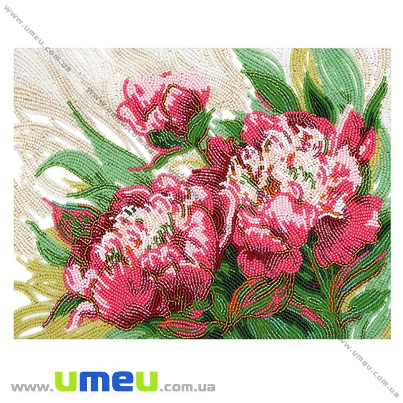 Схема для виш. бісером VDV, Півонії Т-612, 28х21 см (SXM-029302)