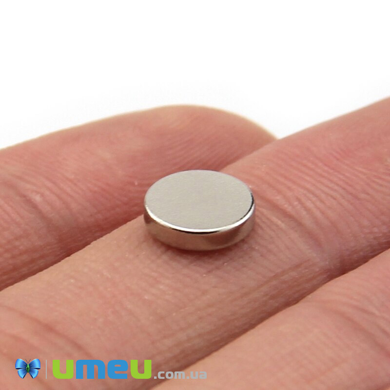 Магніт неодимовий для брошок Круглий, 8х1,7 мм (OSN-039329)