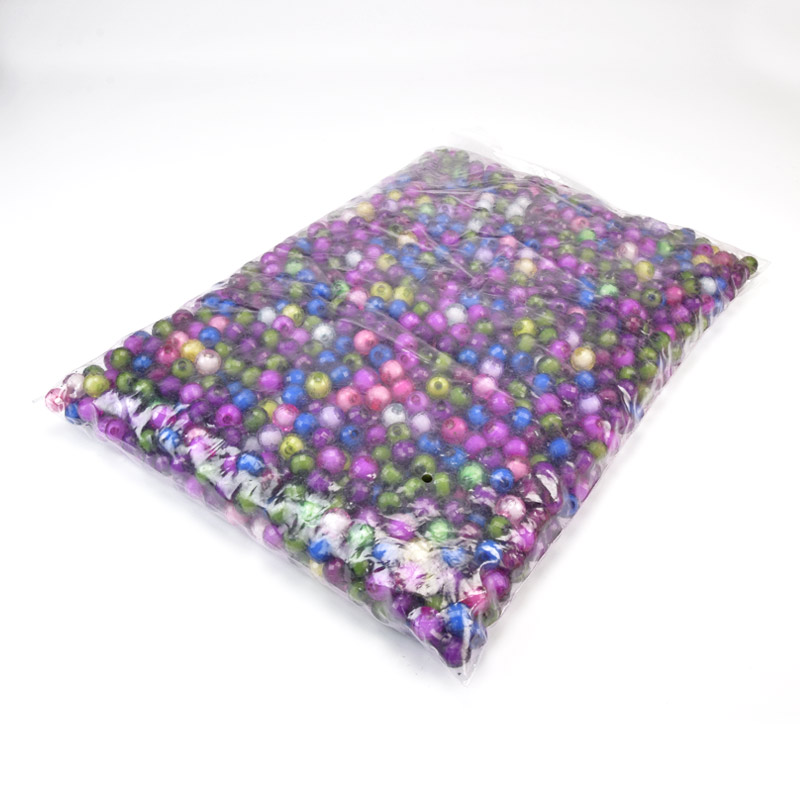 Намистини для сумок ОПТ, Акрилові, Круглі грановані, 8 мм, Мікс (BUS-059645)