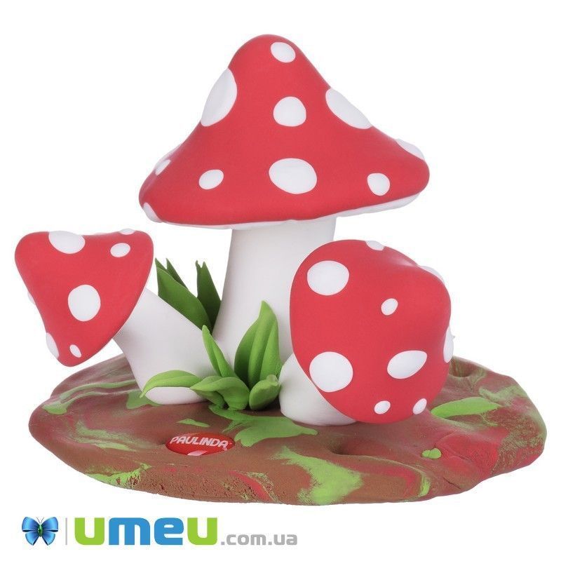 Маса для ліплення Paulinda Super Dough Happy land 75г Мухомор (DIF-043534)