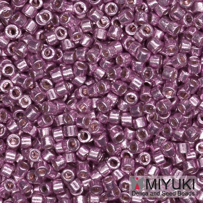 Бісер японський Miyuki Delica 11/0 DB1848, Duracoat Galvanized, Бузковий (BIS-045490)
