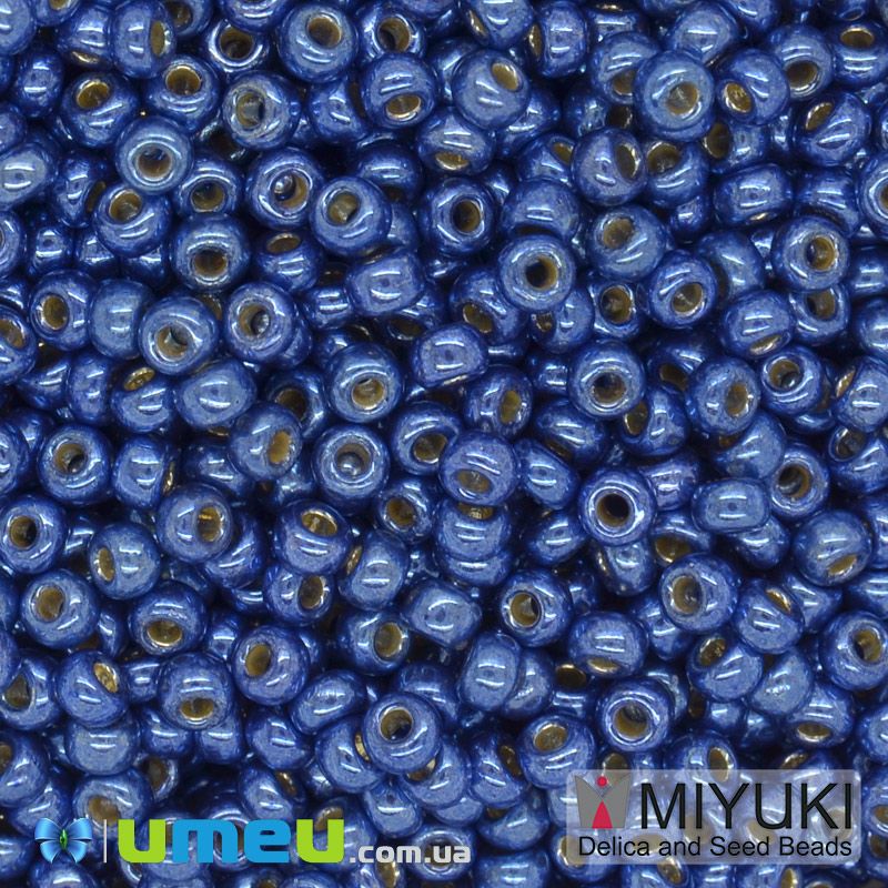 Бісер японський Miyuki круглий RR 11/0 №5117 Duracoat Galvanized, Синій (BIS-045733)