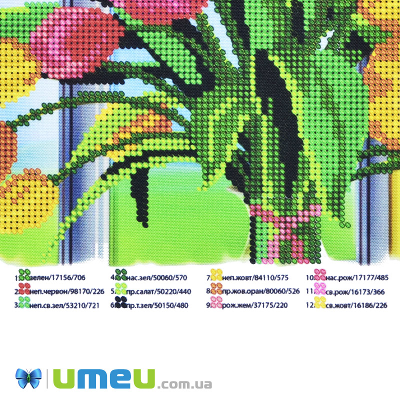 Схема для выш. бісером Юма, Тюльпани, 26х19 см (UPK-048269)