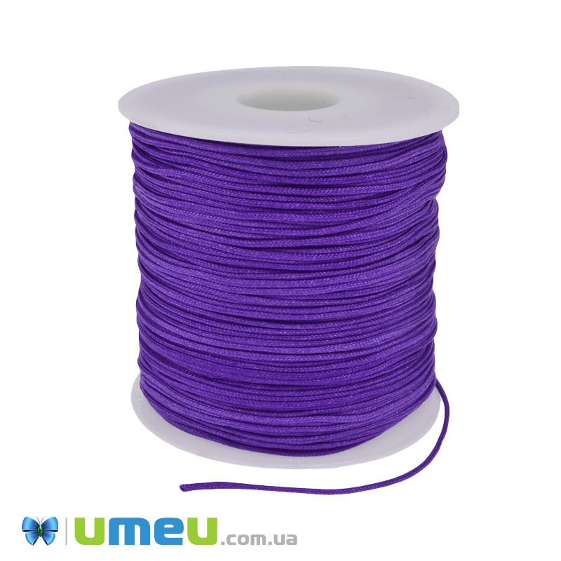 Нейлоновий шнур (для браслетів Шамбала), 1,0 мм, Фіолетовий (LEN-047107)