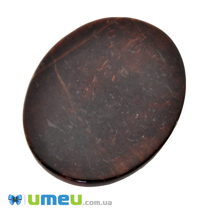 Кабошон нат. камень Бычий глаз, Овал, 40х30 мм (KAB-050588)