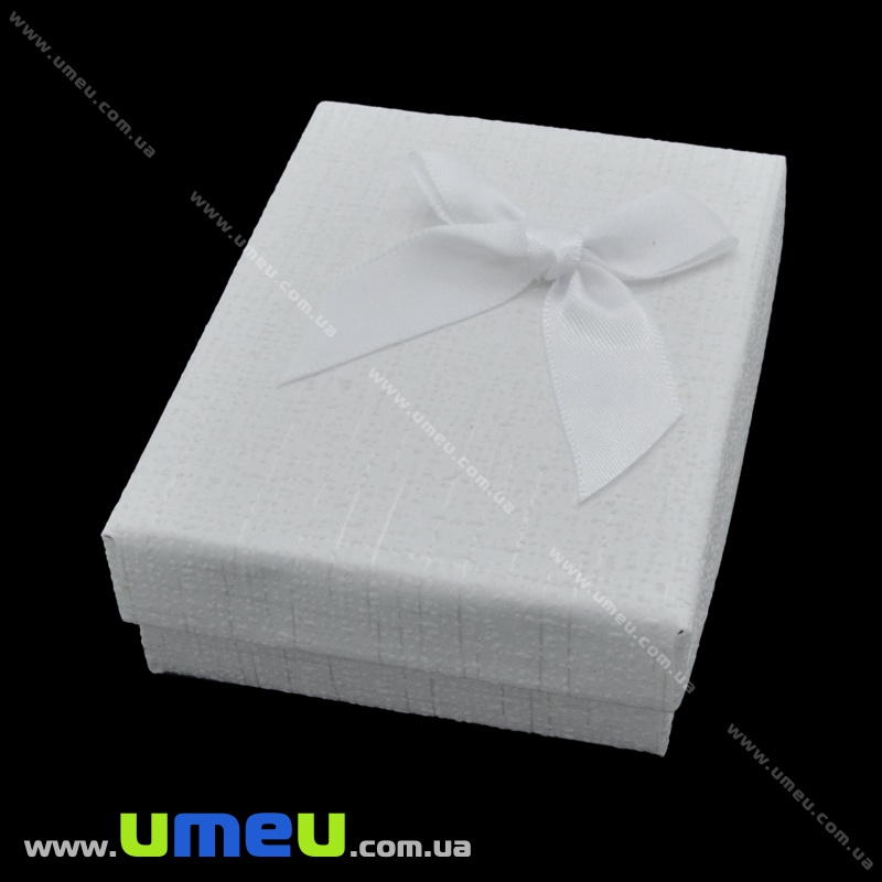 Подарункова коробочка Прямокутна, 9х7х3 см, Біла (UPK-035927)