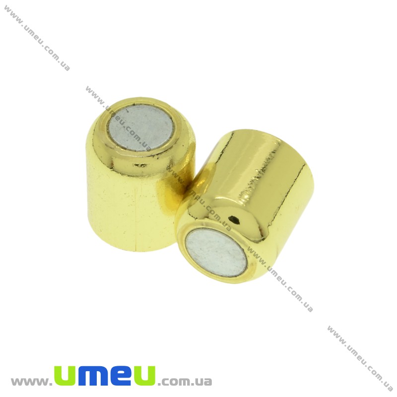Замок магнитный для вклеивания шнура, Золото, 18х8 мм (ZAM-024233)