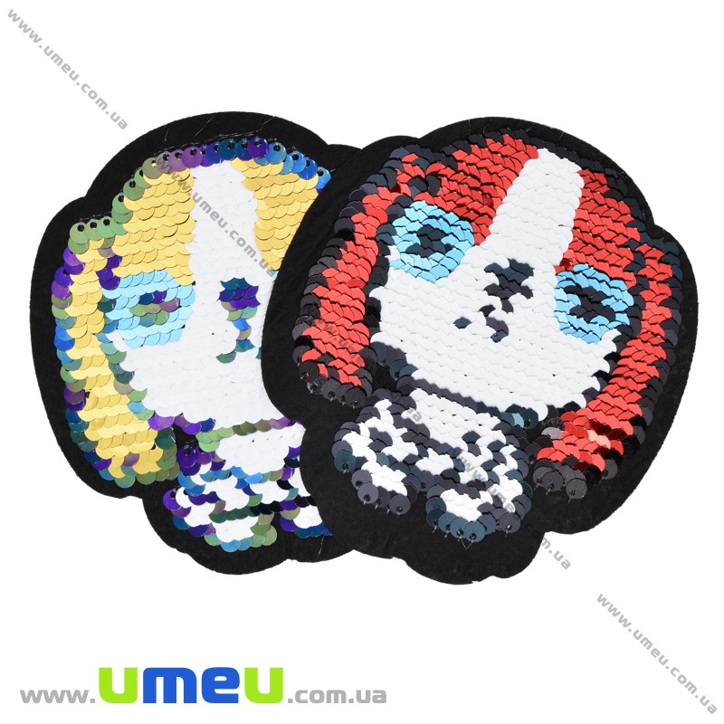 Термоаплікація двостороння Собачка, 10х9,5 см (APL-033580)