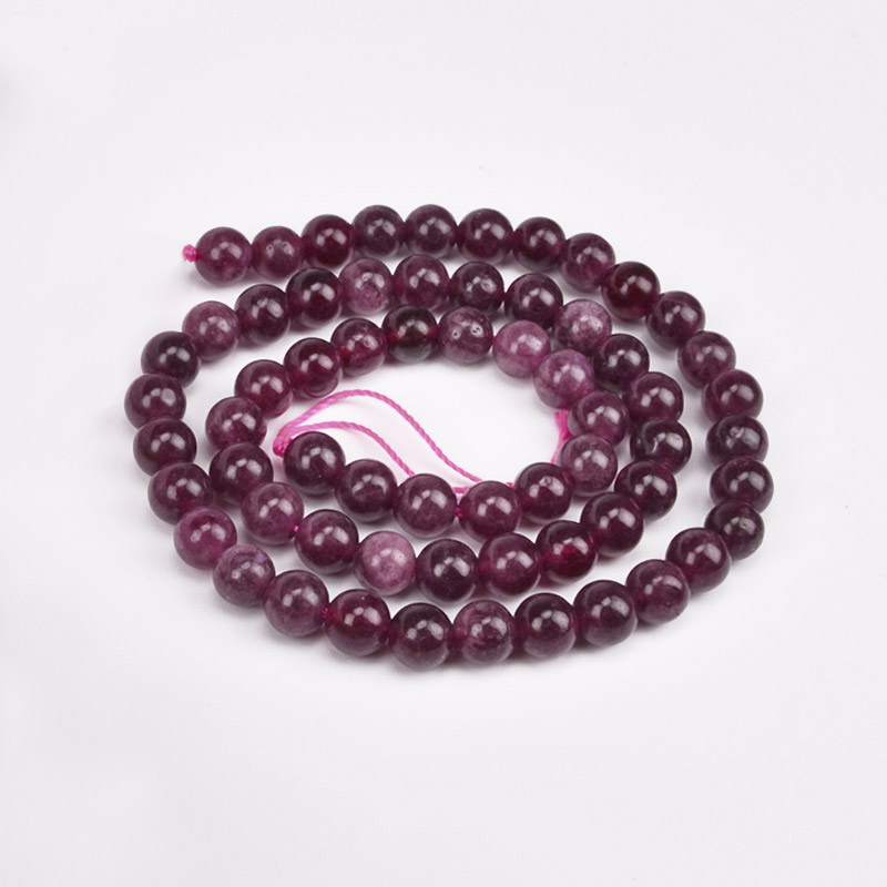 Намистини Гранат, Натур. камінь, 6,5 мм, Круглі (BUS-051705)