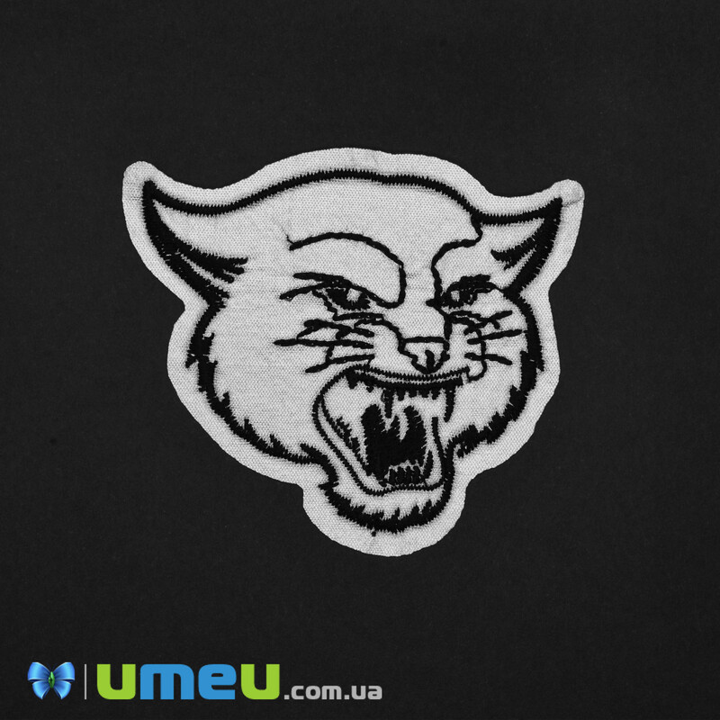 Термоаплікація Пантера, 7х6 см, Світловідбиваюча (APL-042570)