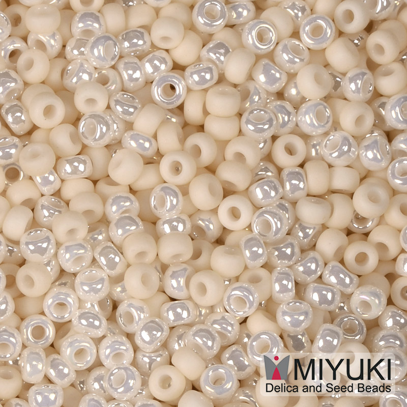 Бісер японський Miyuki круглий RR 11/0 №MIX2022-592, Кремовий (BIS-055988)