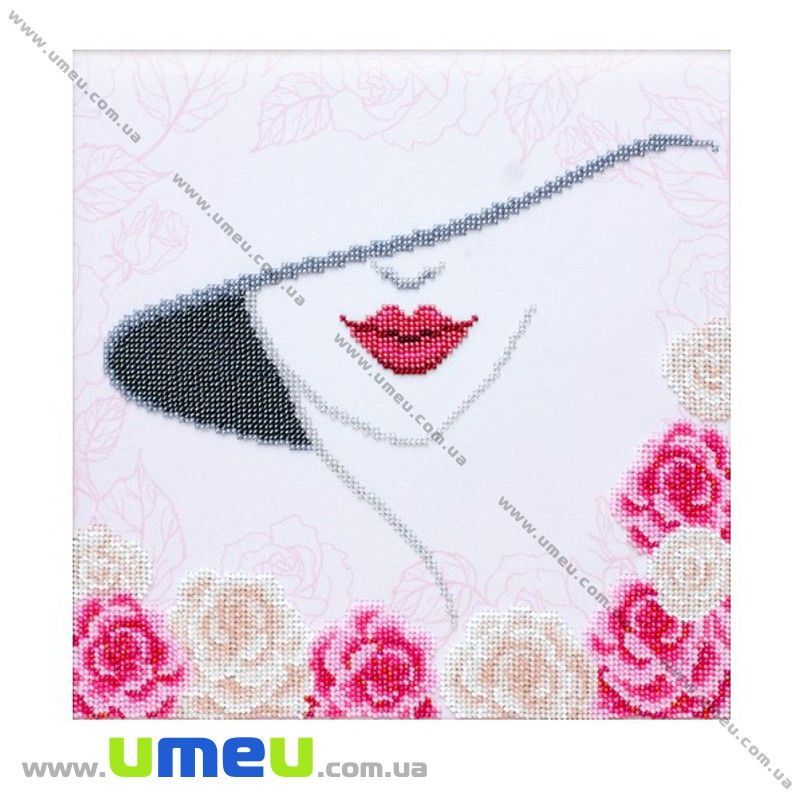 Схема для виш. бісером VDV, Загадкова леді Т-1048, 25х25 см (SXM-032110)