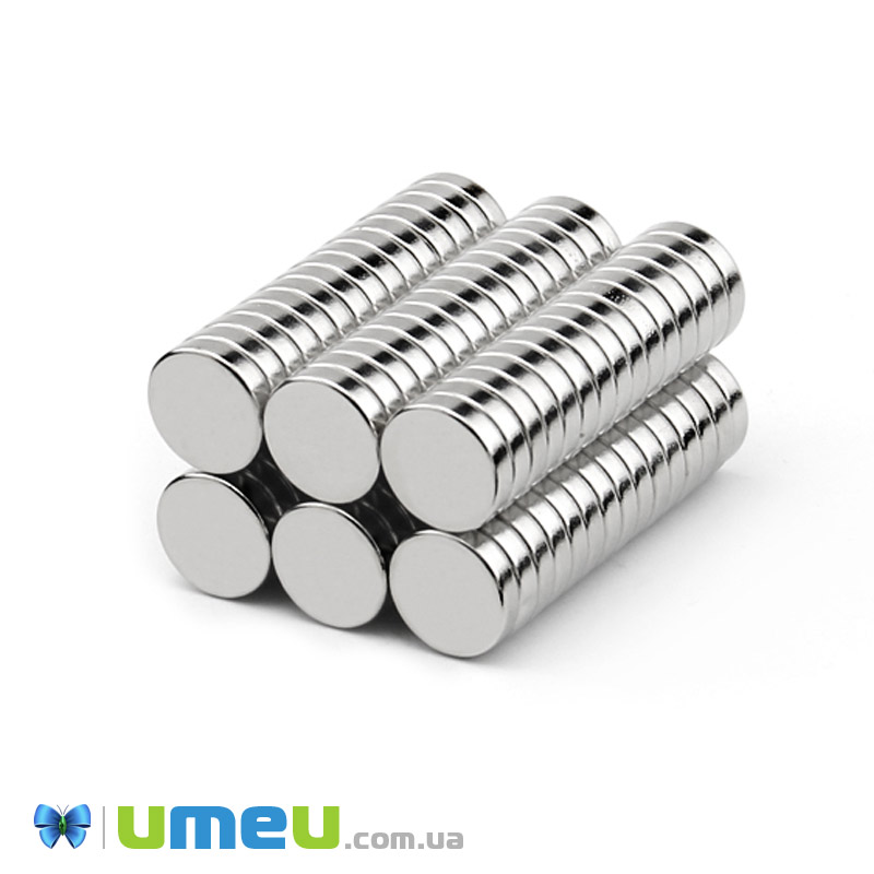 Магніт неодимовий для брошок Круглий, 12х1,7 мм (OSN-039335)