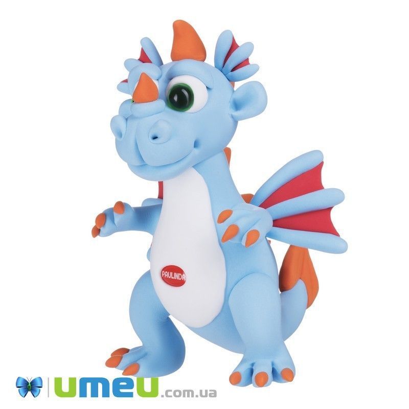 Маса для ліплення Paulinda Super Dough Cool Dragon Дракон блакитний (DIF-043553)