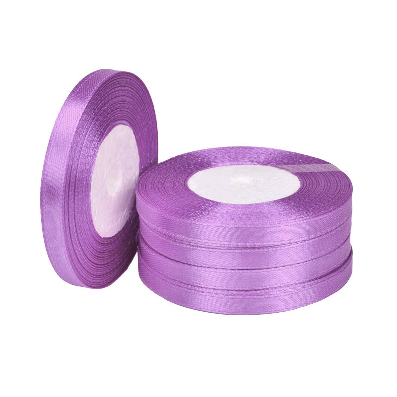 Атласна стрічка, 6 мм, Бузкова (LEN-057045)