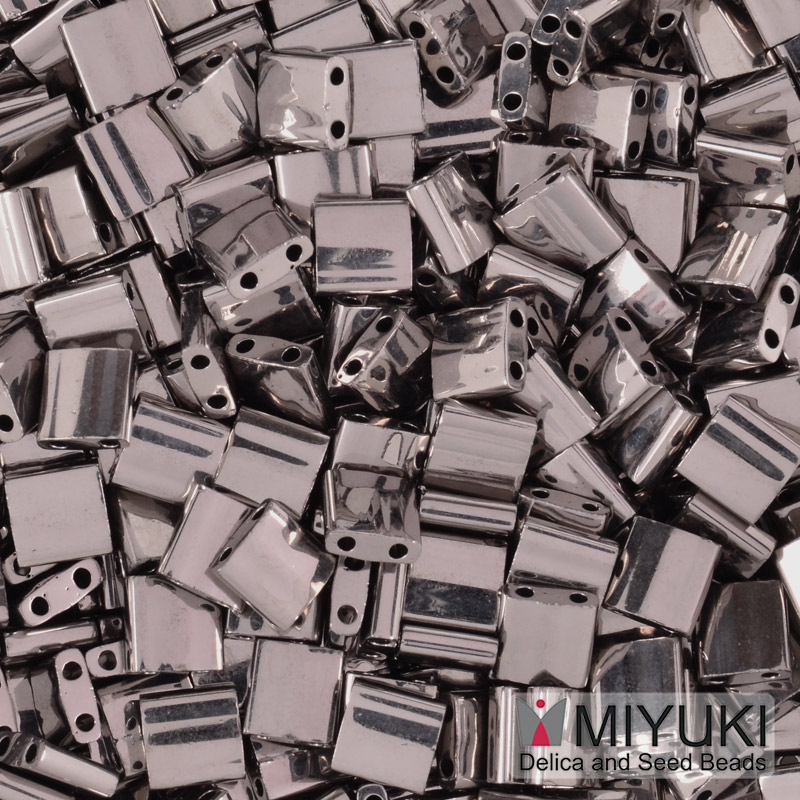 Бісер японський Miyuki TILA №190, 5х5 мм, Nickel plated (BIS-053341)