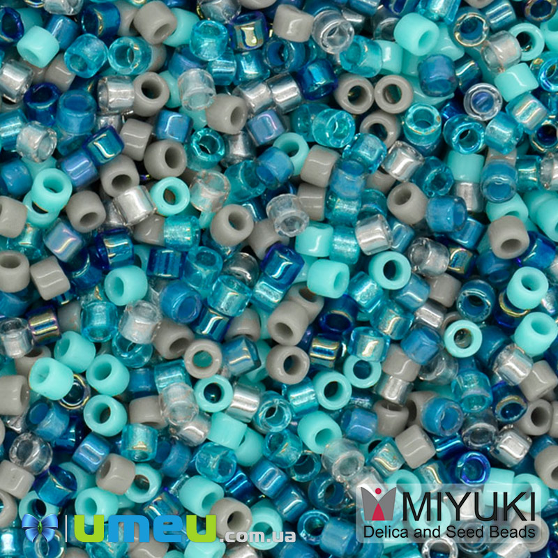 Бісер японський Miyuki Delica 11/0 DBmix25, Різнокольоровий (BIS-045222)